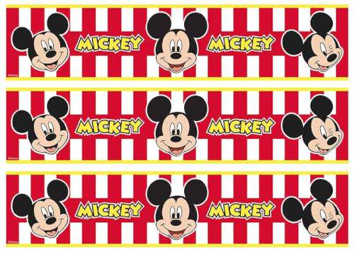 Mickey Mouse #2 Edible Icing Cake Strips - Click Image to Close